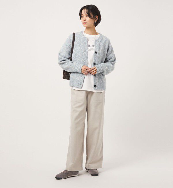 UNITED ARROWS green label relaxing「ミックスヤーン スキッパー カーディガン」|カーディガン|