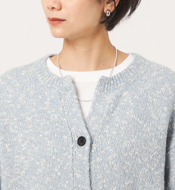 UNITED ARROWS green label relaxing「ミックスヤーン スキッパー カーディガン」|カーディガン|