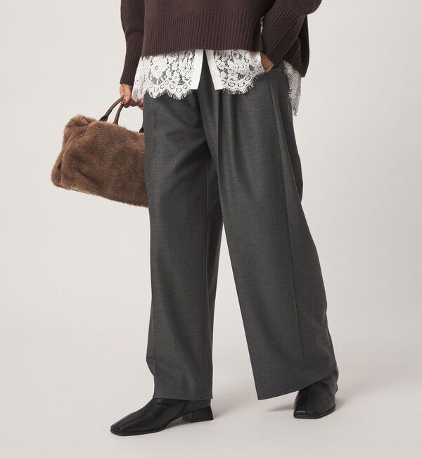 UNITED ARROWS green label relaxing「［size SHORT/TALLあり］キモウ ニーハイワイドパンツ」|その他|