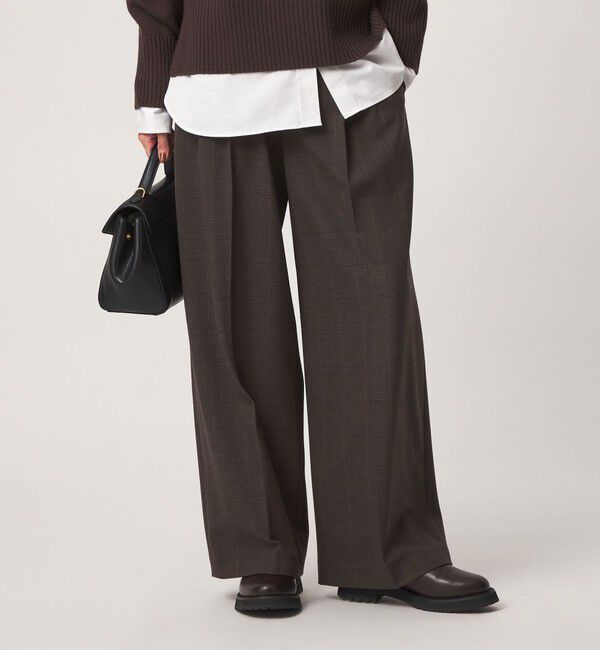UNITED ARROWS green label relaxing「［size SHORT/TALLあり］キモウ ニーハイワイドパンツ」|その他|