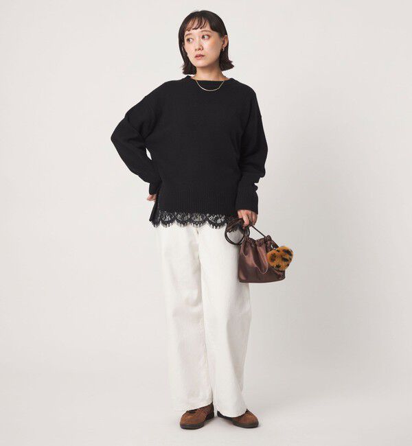 UNITED ARROWS green label relaxing「［size SHORTあり］SERENITY クルーネック プルオーバー ニット」|ニット・セーター|