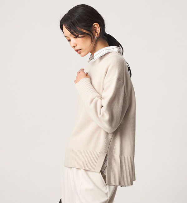 UNITED ARROWS green label relaxing「［size SHORTあり］SERENITY クルーネック プルオーバー ニット」|ニット・セーター|