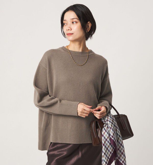 UNITED ARROWS green label relaxing「［size SHORTあり］SERENITY クルーネック プルオーバー ニット」|ニット・セーター|