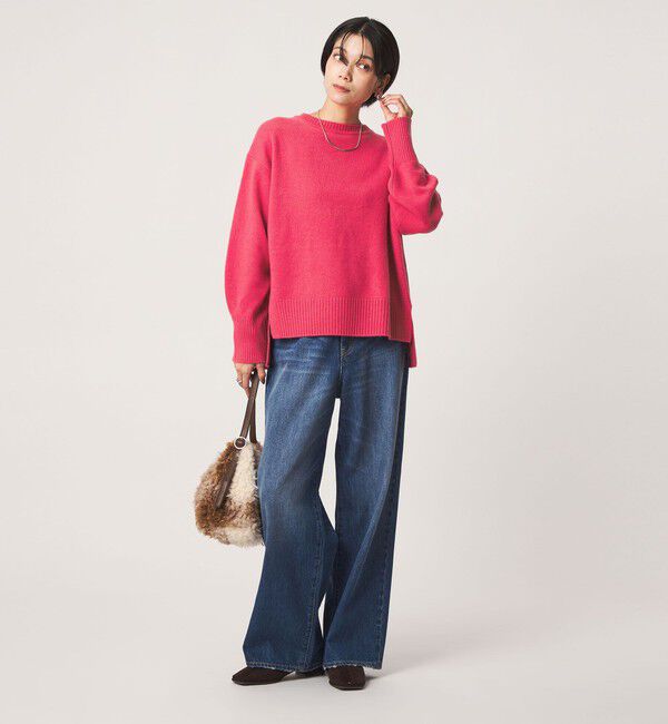 UNITED ARROWS green label relaxing「［size SHORTあり］SERENITY クルーネック プルオーバー ニット」|ニット・セーター|