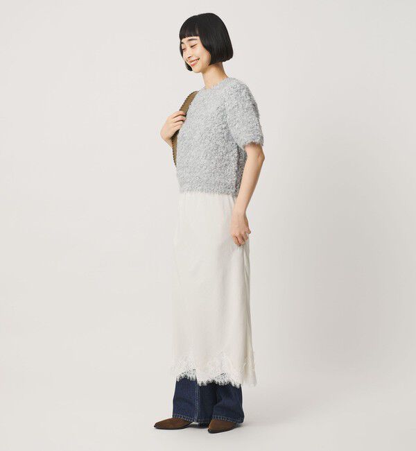 BEAUTY&YOUTH UNITED ARROWS「レース サテン ナロースカート ウォッシャブル」|スカート|