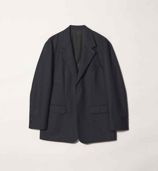 STEVEN ALAN「＜Steven Alan＞ マットピケ シングルブレステッド 2B ジャケット」|テーラードジャケット|NAVY