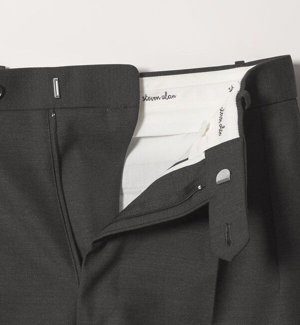STEVEN ALAN「＜Steven Alan＞ マットピケ イン ツープリーツ ドレス トラウザーズ II」|スラックス|