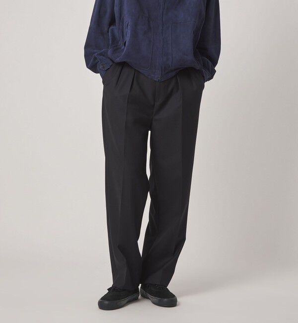 STEVEN ALAN「＜Steven Alan＞ マットピケ イン ツープリーツ ドレス トラウザーズ II」|スラックス|