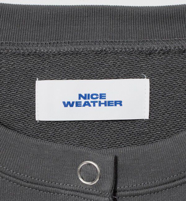 NICE WEATHER「＜NICE WEATHER＞プリント スウェット カーディガン」|カーディガン|