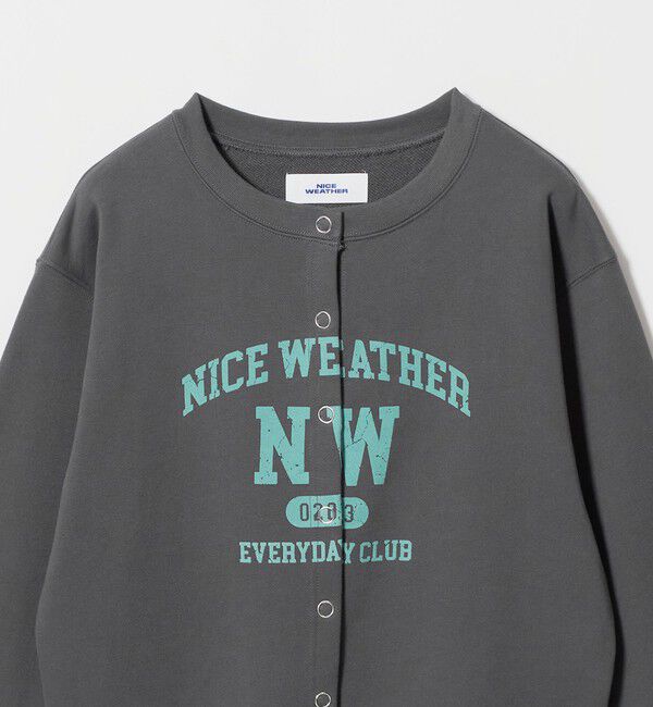 NICE WEATHER「＜NICE WEATHER＞プリント スウェット カーディガン」|カーディガン|