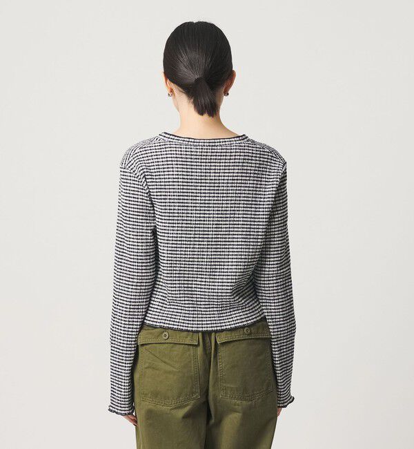 BEAUTY&YOUTH UNITED ARROWS「ソリッド＆チェック Vネック カーディガン」|カーディガン|