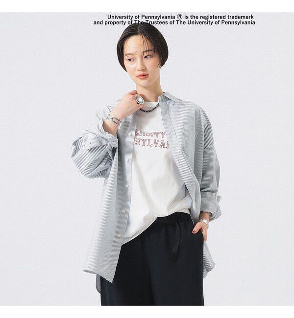 BEAMSBOY「ビック ボタンダウン シャツ」|シャツ・ブラウス|GREEN
