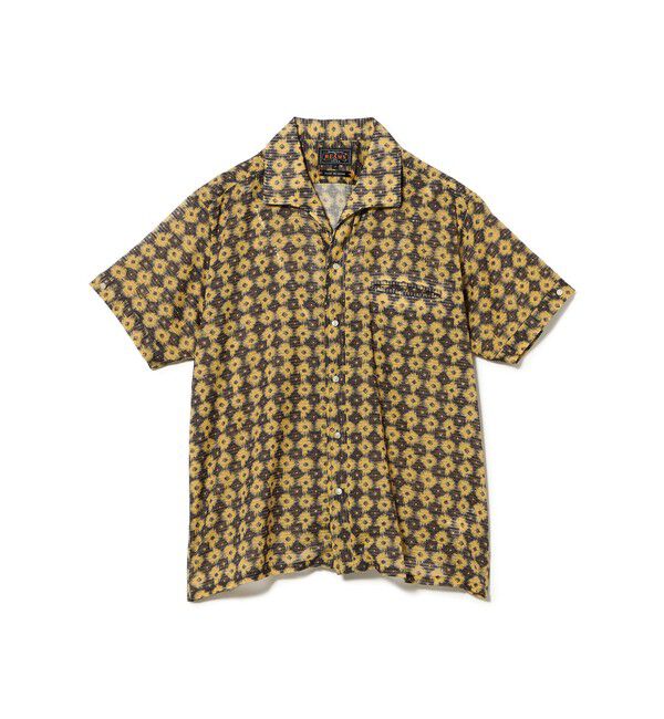 BEAMS PLUS「Italian Collar Mesh Print」|シャツ・ブラウス|