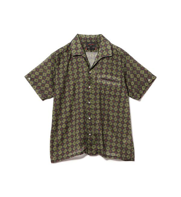 BEAMS PLUS「Italian Collar Mesh Print」|シャツ・ブラウス|