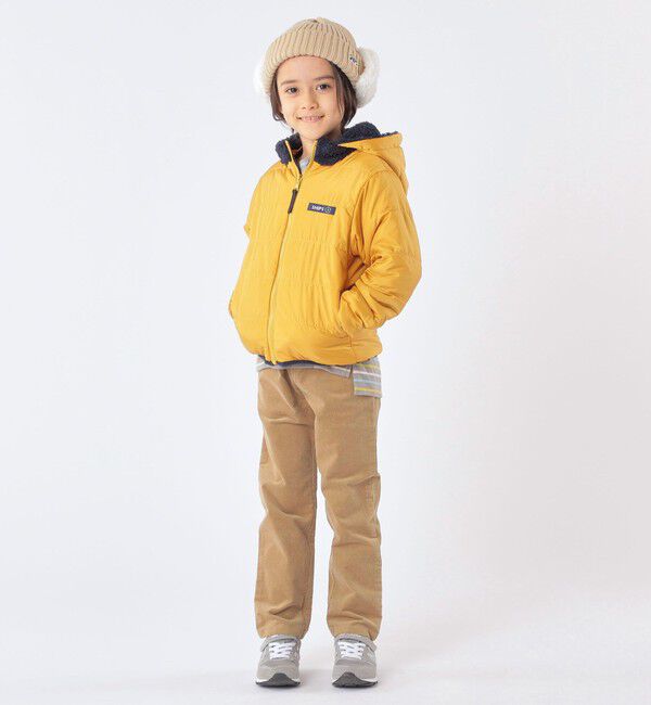 SHIPS KIDS「SHIPS KIDS:フェイクファー フラップ ワッチ」|ニット帽|