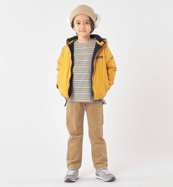 SHIPS KIDS「SHIPS KIDS:フェイクファー フラップ ワッチ」|ニット帽|