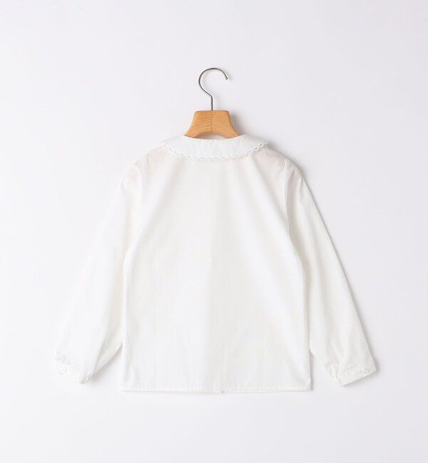 SHIPS KIDS「SHIPS KIDS:110～130cm / ミニ レース カラー ブラウス」|シャツ・ブラウス|