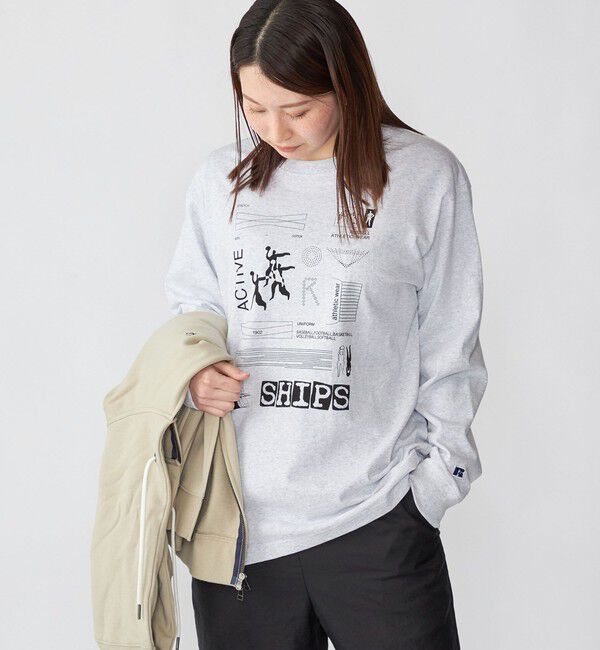 SHIPS「【WEB限定/SHIPS/RUSSELL ATHLETIC別注】CONVENIENCEYOUNG: LS TEE」|Tシャツ・カットソー|