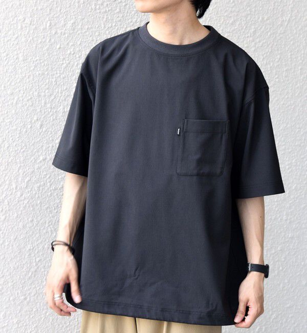 SHIPS any「SHIPS any:〈吸水速乾〉Rapidry クルーネック スピンドル ポケット Tシャツ◇」|Tシャツ・カットソー|