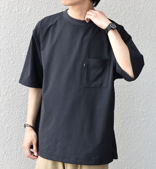 SHIPS any「SHIPS any:〈吸水速乾〉Rapidry クルーネック スピンドル ポケット Tシャツ◇」|Tシャツ・カットソー|