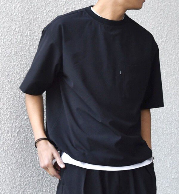 SHIPS any「SHIPS any:〈吸水速乾〉Rapidry クルーネック スピンドル ポケット Tシャツ◇」|Tシャツ・カットソー|