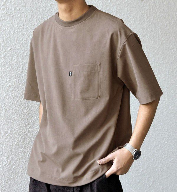 SHIPS any「SHIPS any:〈吸水速乾〉Rapidry クルーネック スピンドル ポケット Tシャツ◇」|Tシャツ・カットソー|
