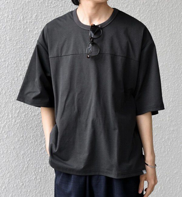 SHIPS any「【SHIPS any別注】RUSSELL ATHLETIC:〈吸水速乾/抗菌防臭〉Dri-Power(R) フットボール Tシャツ◇」|Tシャツ・カットソー|