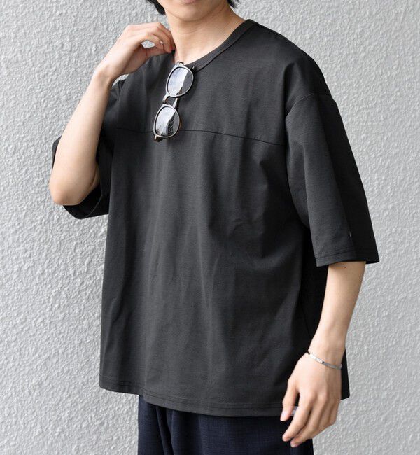 SHIPS any「【SHIPS any別注】RUSSELL ATHLETIC:〈吸水速乾/抗菌防臭〉Dri-Power(R) フットボール Tシャツ◇」|Tシャツ・カットソー|