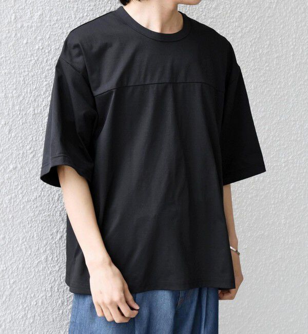 SHIPS any「【SHIPS any別注】RUSSELL ATHLETIC:〈吸水速乾/抗菌防臭〉Dri-Power(R) フットボール Tシャツ◇」|Tシャツ・カットソー|