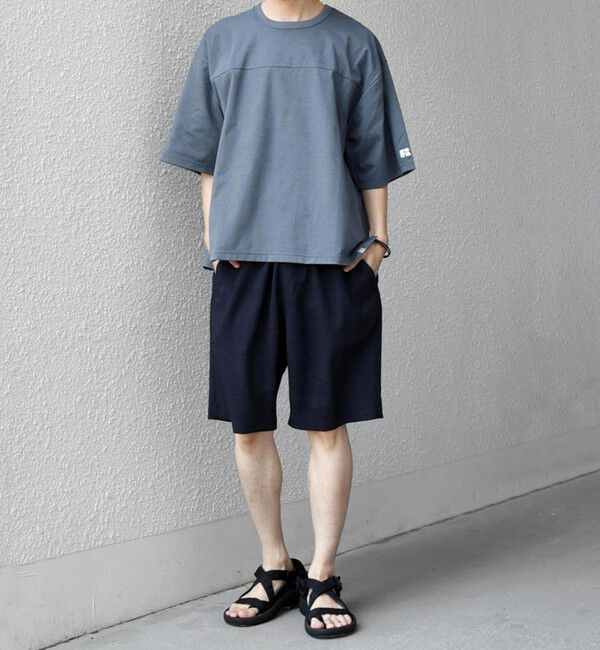 SHIPS any「【SHIPS any別注】RUSSELL ATHLETIC:〈吸水速乾/抗菌防臭〉Dri-Power(R) フットボール Tシャツ◇」|Tシャツ・カットソー|