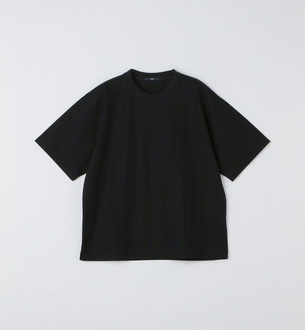 SHIPS「SHIPS:〈接触冷感〉リネン ライク ジャカード ショートスリーブ Tシャツ」|Tシャツ・カットソー|