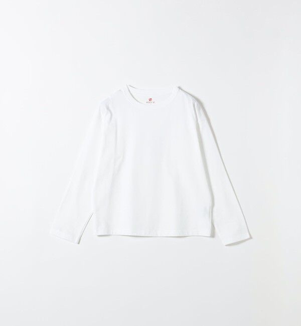 SHIPS any「Hanes:〈洗濯機可能〉BEEFY-T クルーネック ロングスリーブ TEE」|Tシャツ・カットソー|ホワイト