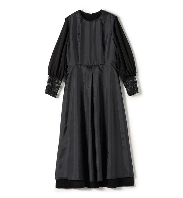 SHIPS for women「《予約》【SHIPS別注】kaene:〈洗濯機可能〉袖 レース フロント タック ワンピース（セレモニー対応可）」|ワンピース|