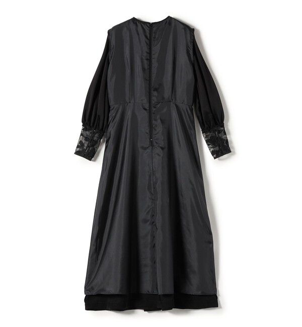 SHIPS for women「《予約》【SHIPS別注】kaene:〈洗濯機可能〉袖 レース フロント タック ワンピース（セレモニー対応可）」|ワンピース|