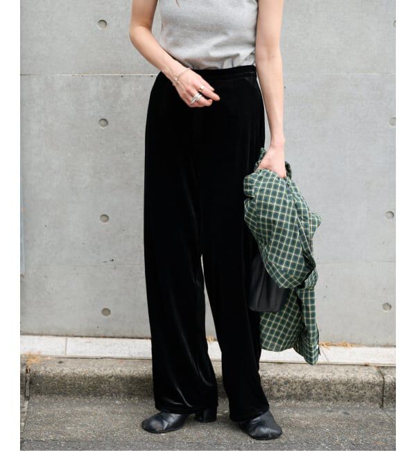 OUTDOOR PRODUCTS Usual Things「追加 ベロアフレアパンツ」|スラックス|