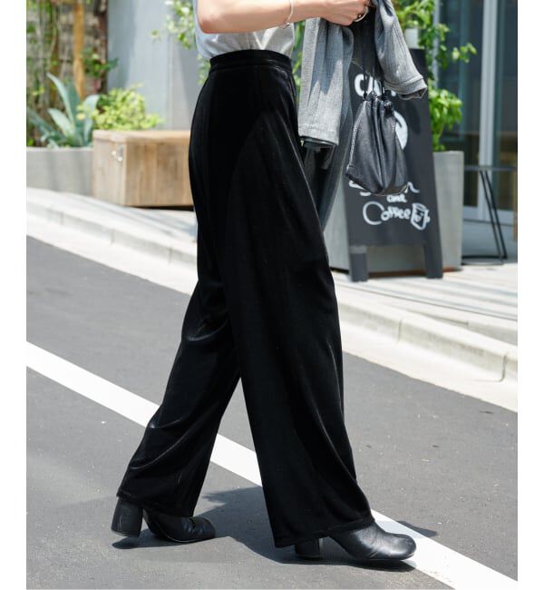 OUTDOOR PRODUCTS Usual Things「追加 ベロアフレアパンツ」|スラックス|