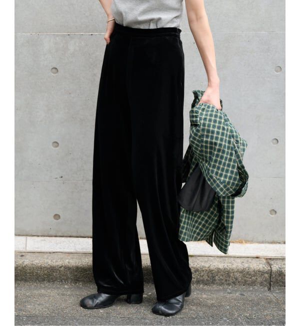 OUTDOOR PRODUCTS Usual Things「追加 ベロアフレアパンツ」|スラックス|