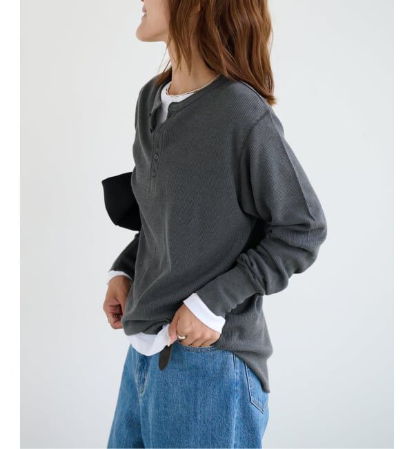 OUTDOOR PRODUCTS Usual Things「シアーワッフルロンTEE」|Tシャツ・カットソー|