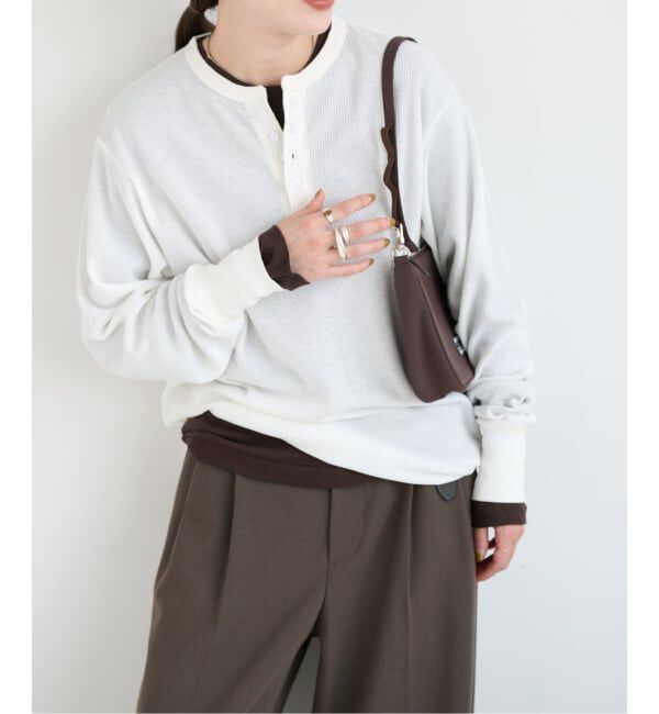 OUTDOOR PRODUCTS Usual Things「シアーワッフルロンTEE」|Tシャツ・カットソー|
