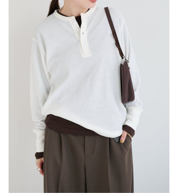 OUTDOOR PRODUCTS Usual Things「シアーワッフルロンTEE」|Tシャツ・カットソー|