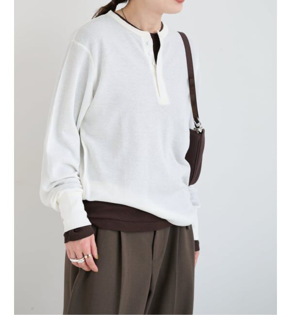 OUTDOOR PRODUCTS Usual Things「シアーワッフルロンTEE」|Tシャツ・カットソー|