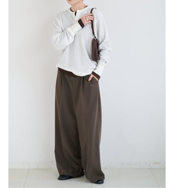 OUTDOOR PRODUCTS Usual Things「シアーワッフルロンTEE」|Tシャツ・カットソー|