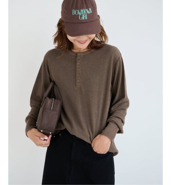 OUTDOOR PRODUCTS Usual Things「シアーワッフルロンTEE」|Tシャツ・カットソー|