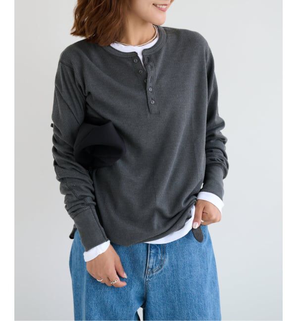 OUTDOOR PRODUCTS Usual Things「シアーワッフルロンTEE」|Tシャツ・カットソー|