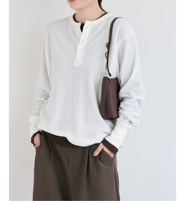 OUTDOOR PRODUCTS Usual Things「シアーワッフルロンTEE」|Tシャツ・カットソー|ホワイト