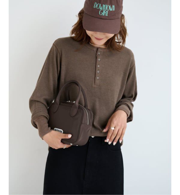 OUTDOOR PRODUCTS Usual Things「シアーワッフルロンTEE」|Tシャツ・カットソー|ブラウン