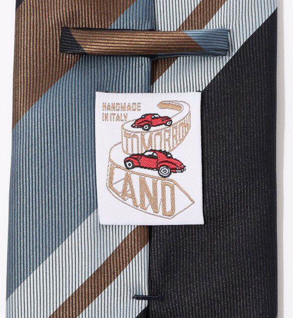 TOMORROWLAND GOODS「TOMORROWLAND MADE IN ITALY シルク レジメンタルストライプネクタイ」|ネクタイ・蝶ネクタイ|