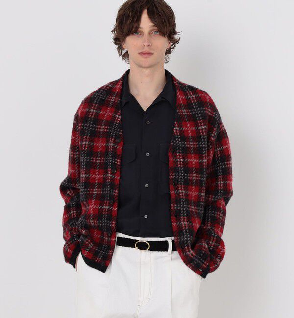 TOMORROWLAND MENS「【WEB先行予約】TOMORROWLAND tricot メリノウール チーゼル起毛 タータンチェックカーディガン」|カーディガン|