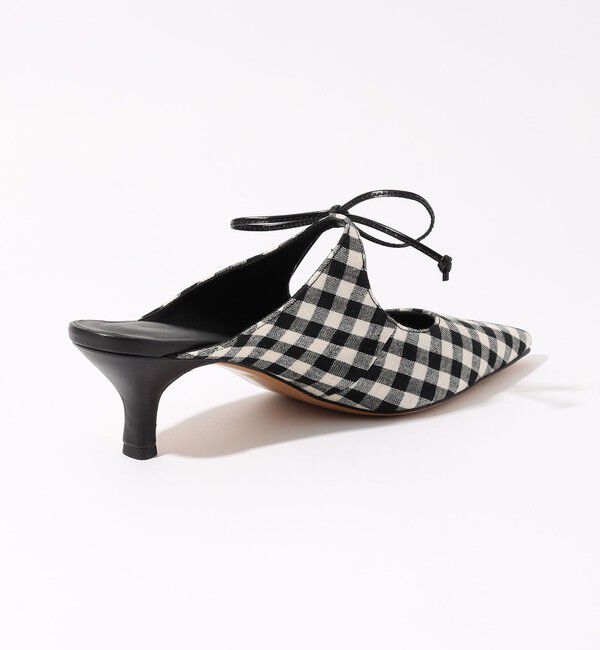 TOMORROWLAND GOODS「【別注】HENRI EN VARGO THELMA gingham ミュール」|パンプス|