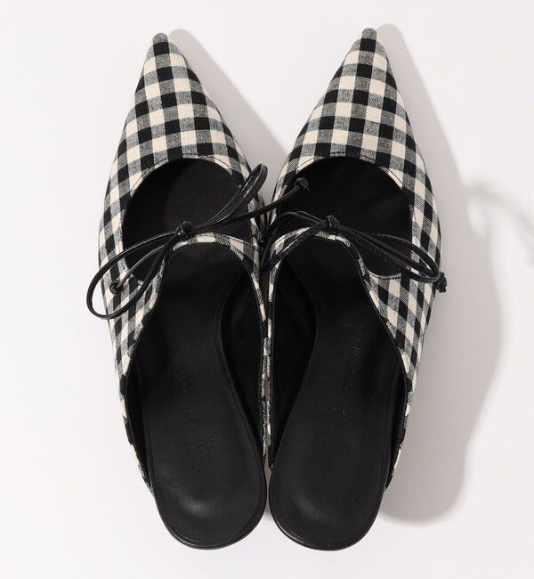 TOMORROWLAND GOODS「【別注】HENRI EN VARGO THELMA gingham ミュール」|パンプス|